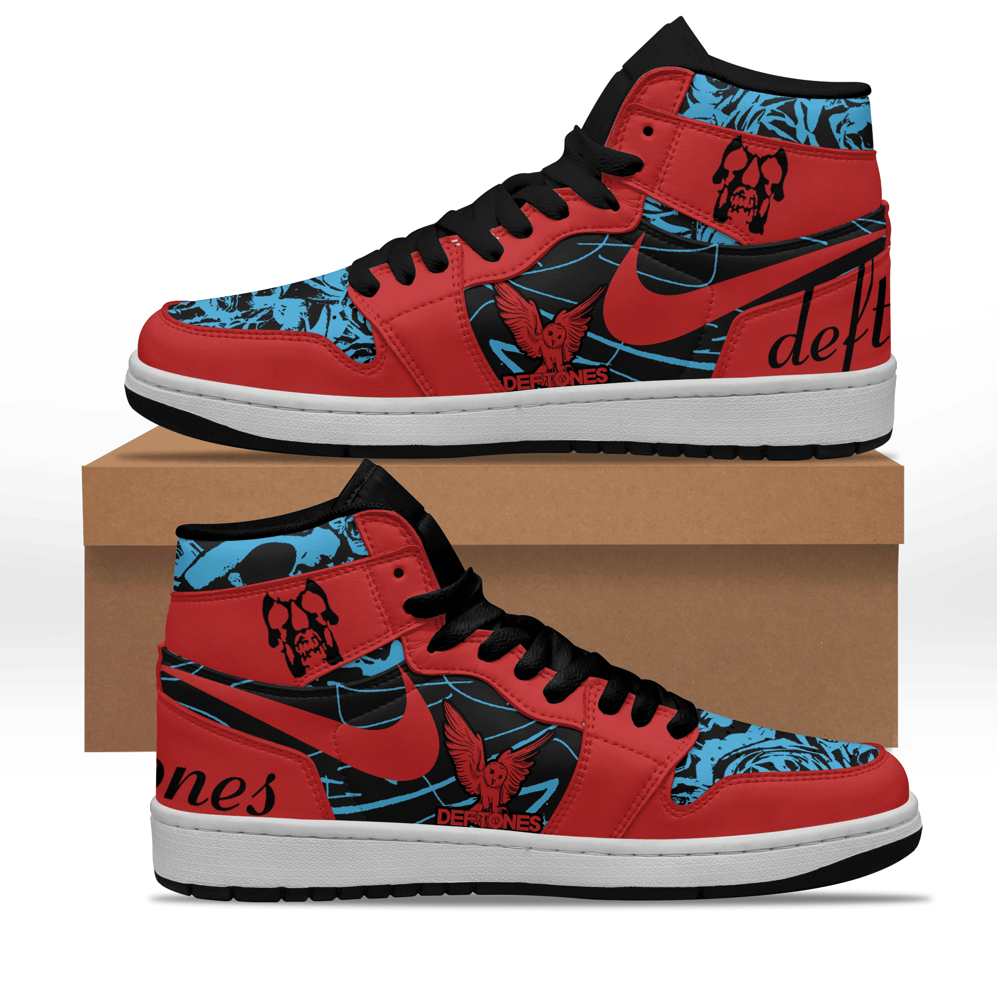 Ideafootwear Deftones AJ1 High Sneakers Shoes For Men And Women 9