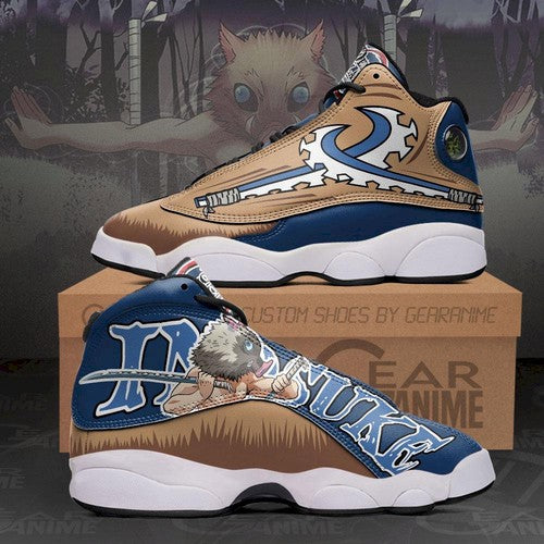 Ideafootwear Demon Slayer AJ13 Sneakers Shoes For Men And Women 1