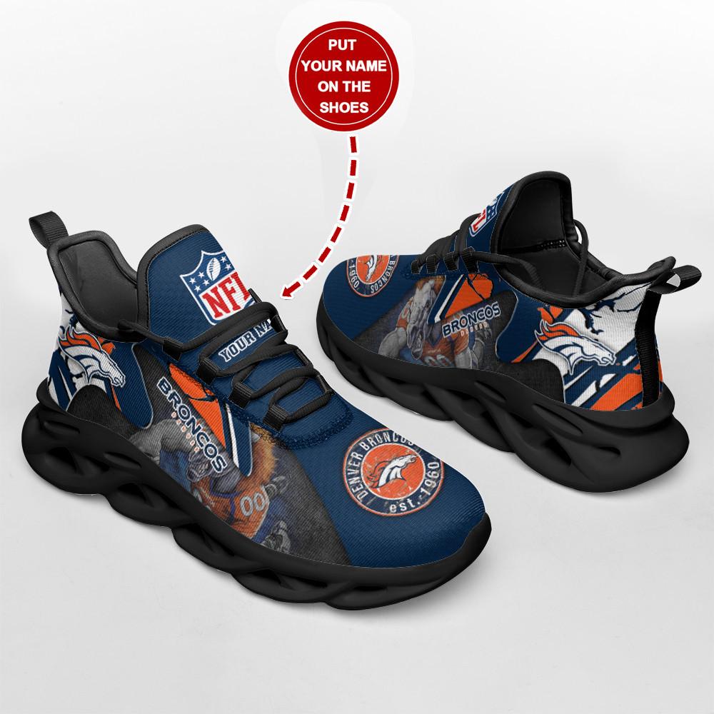 Ideafootwear Denver Broncos Max Soul Shoes Sneakers For Men And Women 36