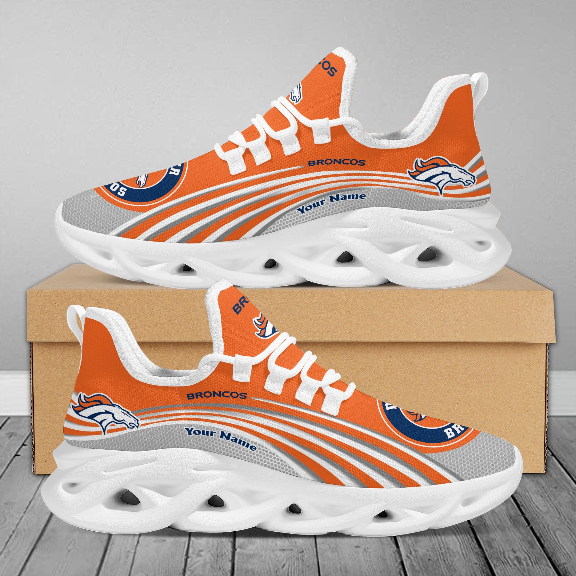 Ideafootwear Denver Broncos Max Soul Shoes Sneakers For Men And Women 70