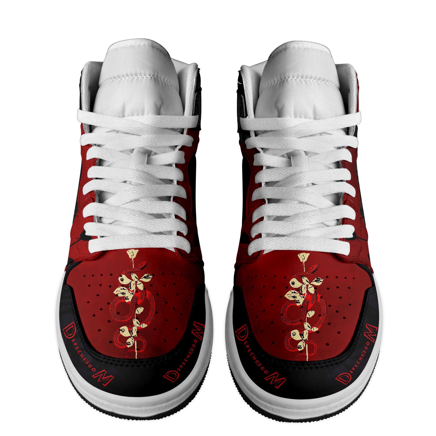 Ideafootwear Depeche Mode AJ1 High Sneakers Shoes For Men And Women 5