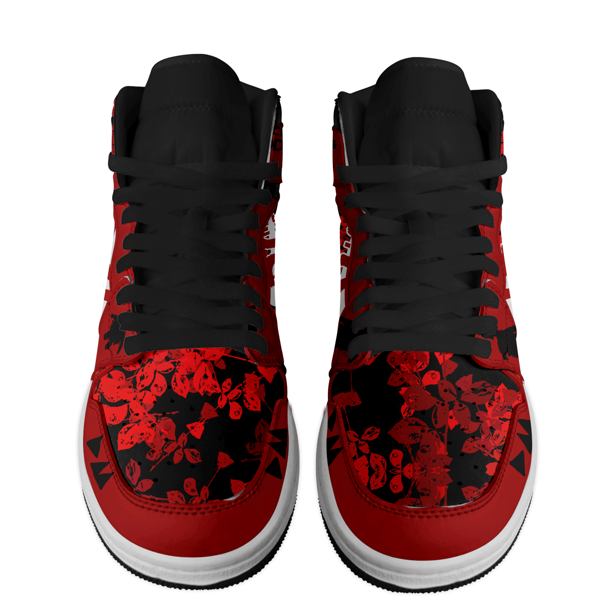 Ideafootwear Depeche Mode AJ1 High Sneakers Shoes For Men And Women 2