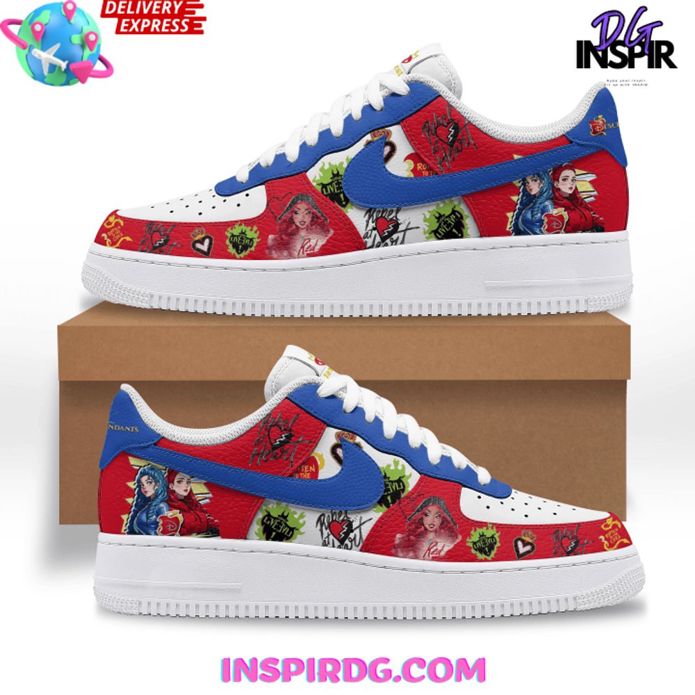 Ideafootwear Descendants Air Low-Top Sneakers Shoes For Men And Women 1