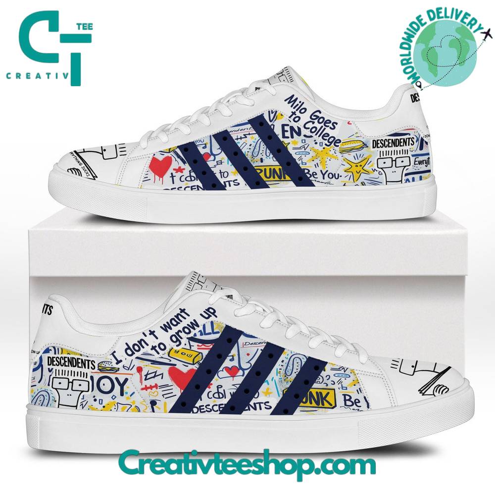 Ideafootwear Descendents Skate Stan Shoes Sneakes For Men And Women 1