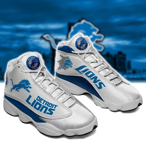 Ideafootwear Detroit Lions AJ13 Sneakers Shoes For Men And Women 10