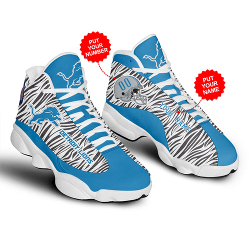 Ideafootwear Detroit Lions AJ13 Sneakers Shoes For Men And Women 3