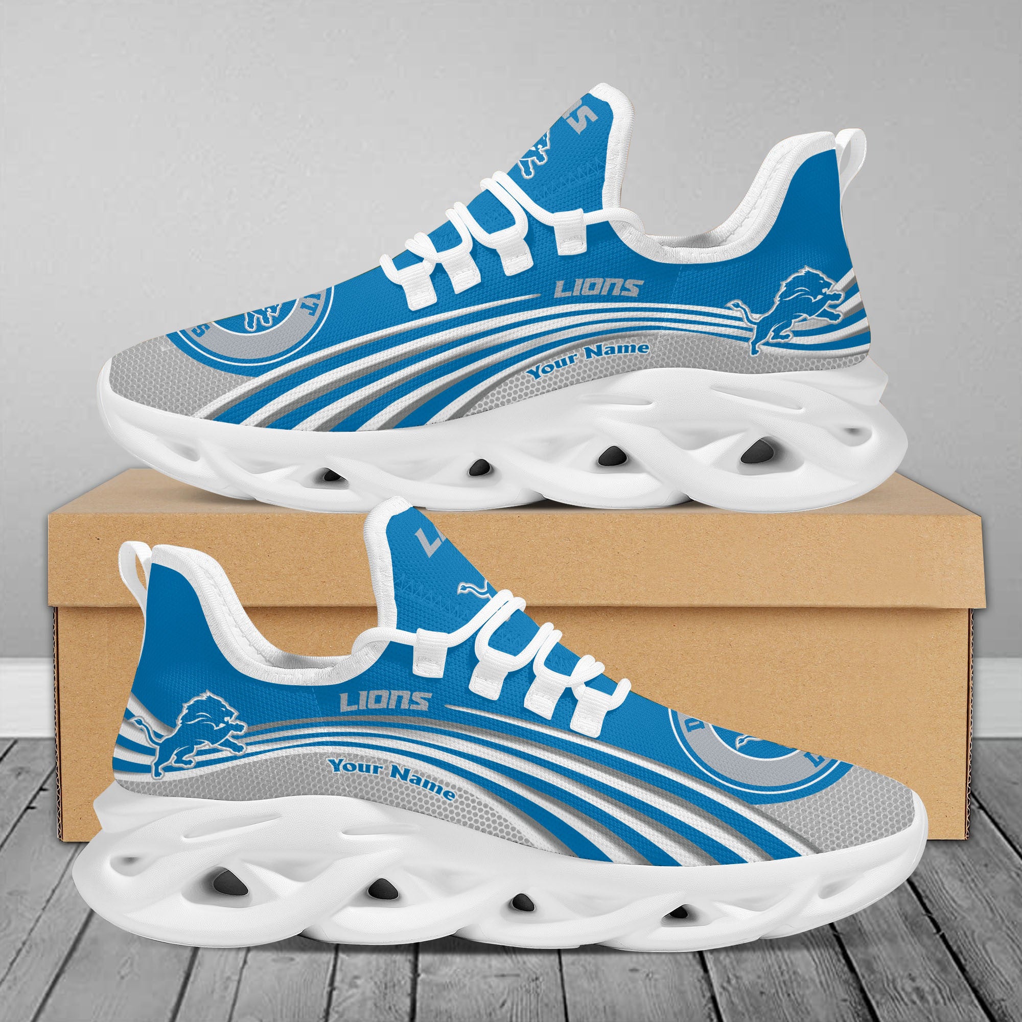 Ideafootwear Detroit Lions Max Soul Shoes Sneakers For Men And Women 28