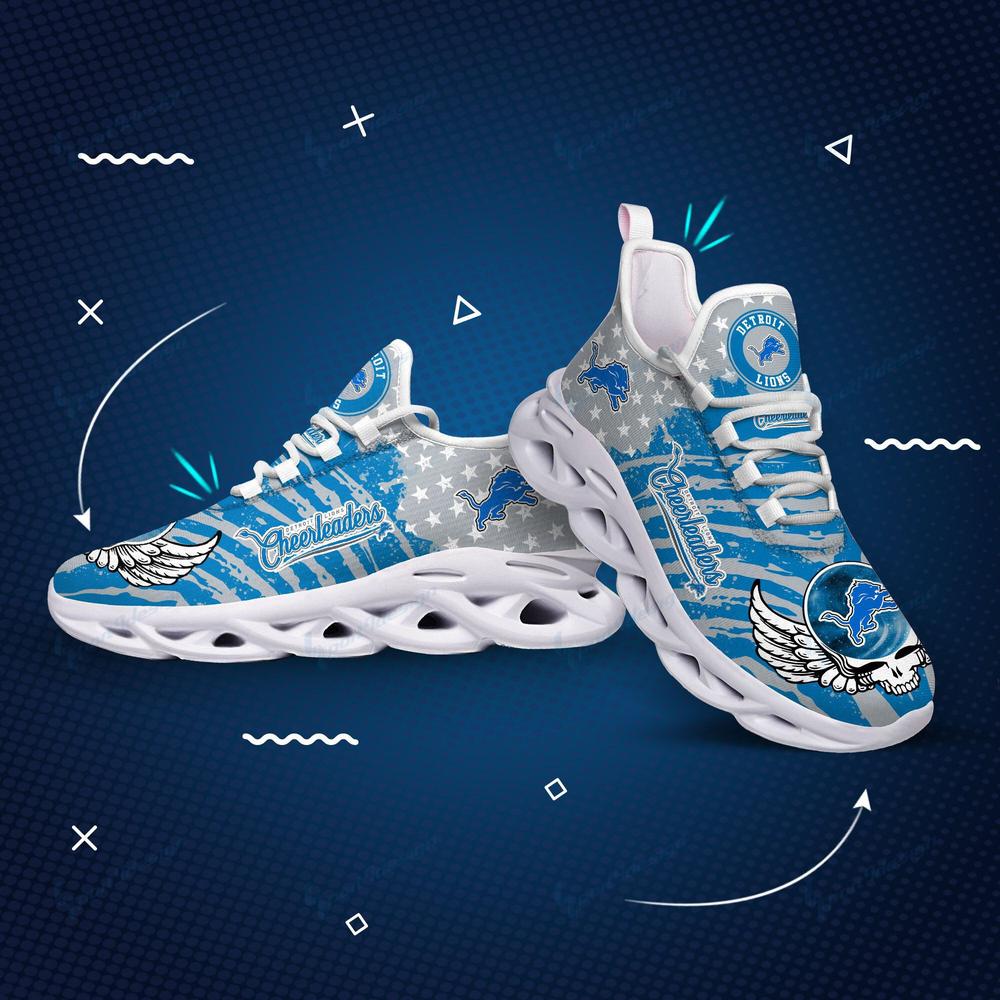 Ideafootwear Detroit Lions Max Soul Shoes Sneakers For Men And Women 35