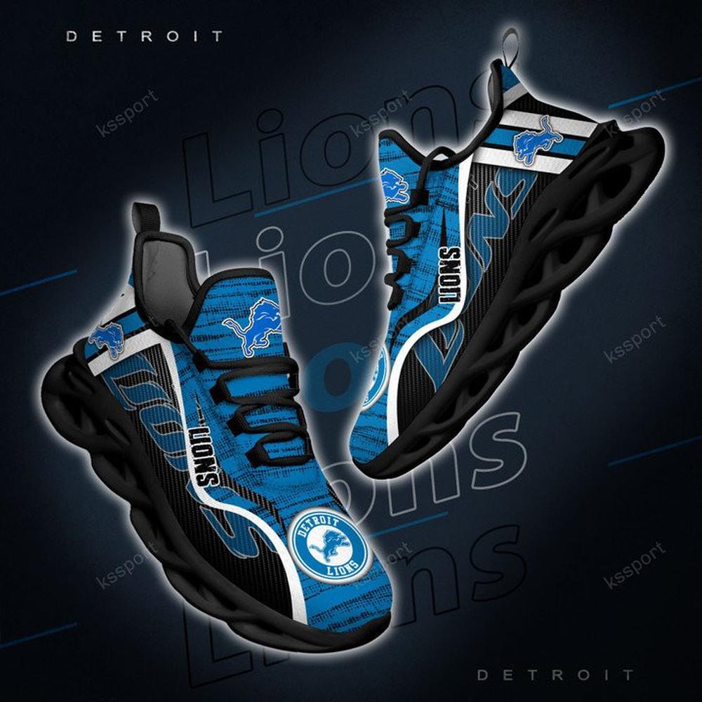 Ideafootwear Detroit Lions Max Soul Shoes Sneakers For Men And Women 8