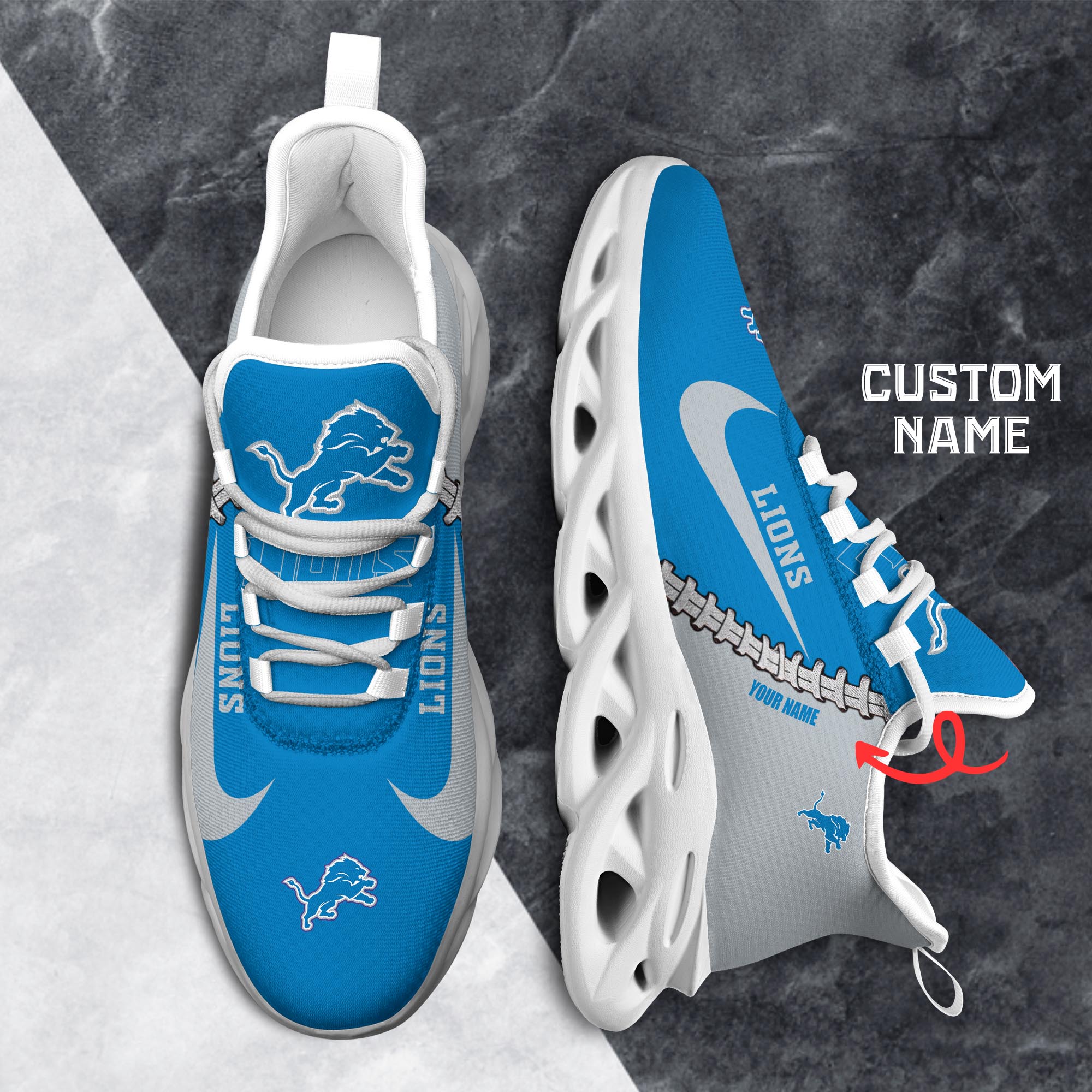 Ideafootwear Detroit Lions Max Soul Shoes Sneakers For Men And Women 23