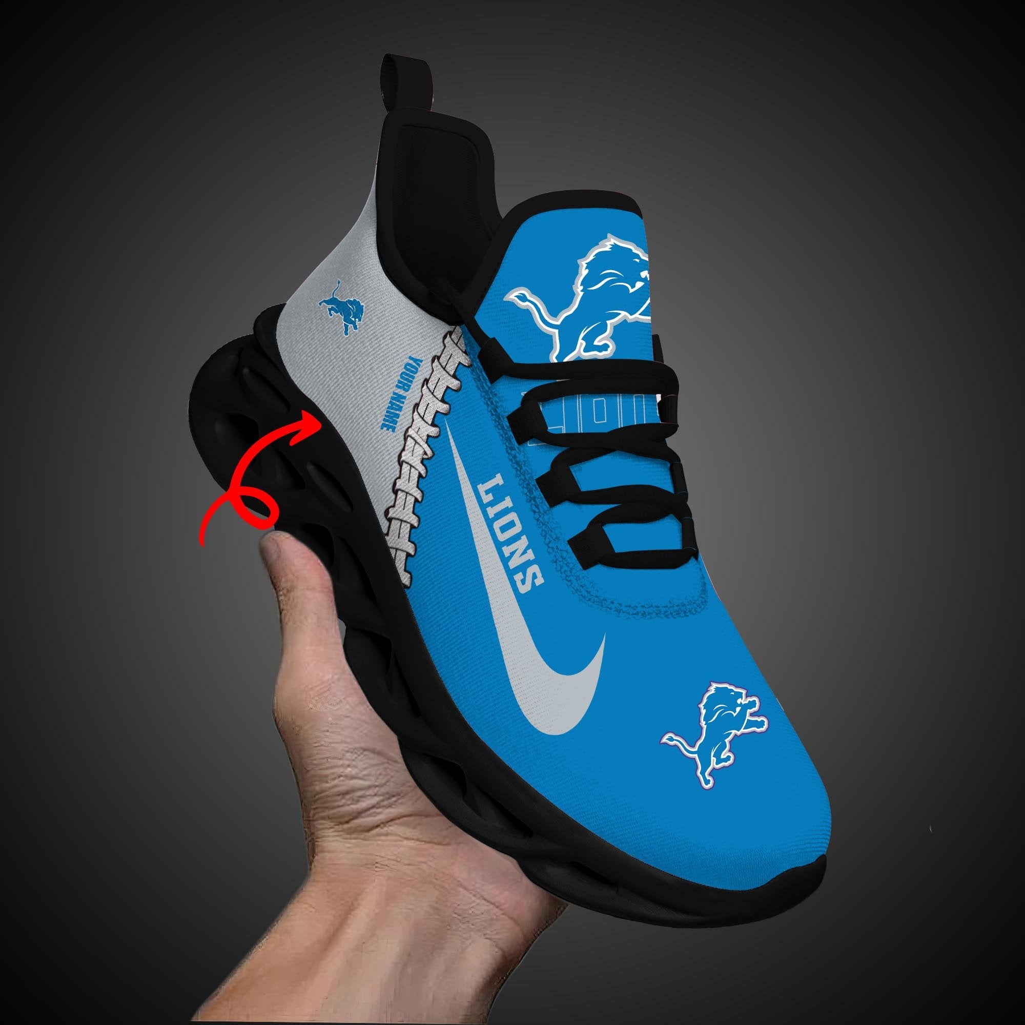Ideafootwear Detroit Lions Max Soul Shoes Sneakers For Men And Women 23
