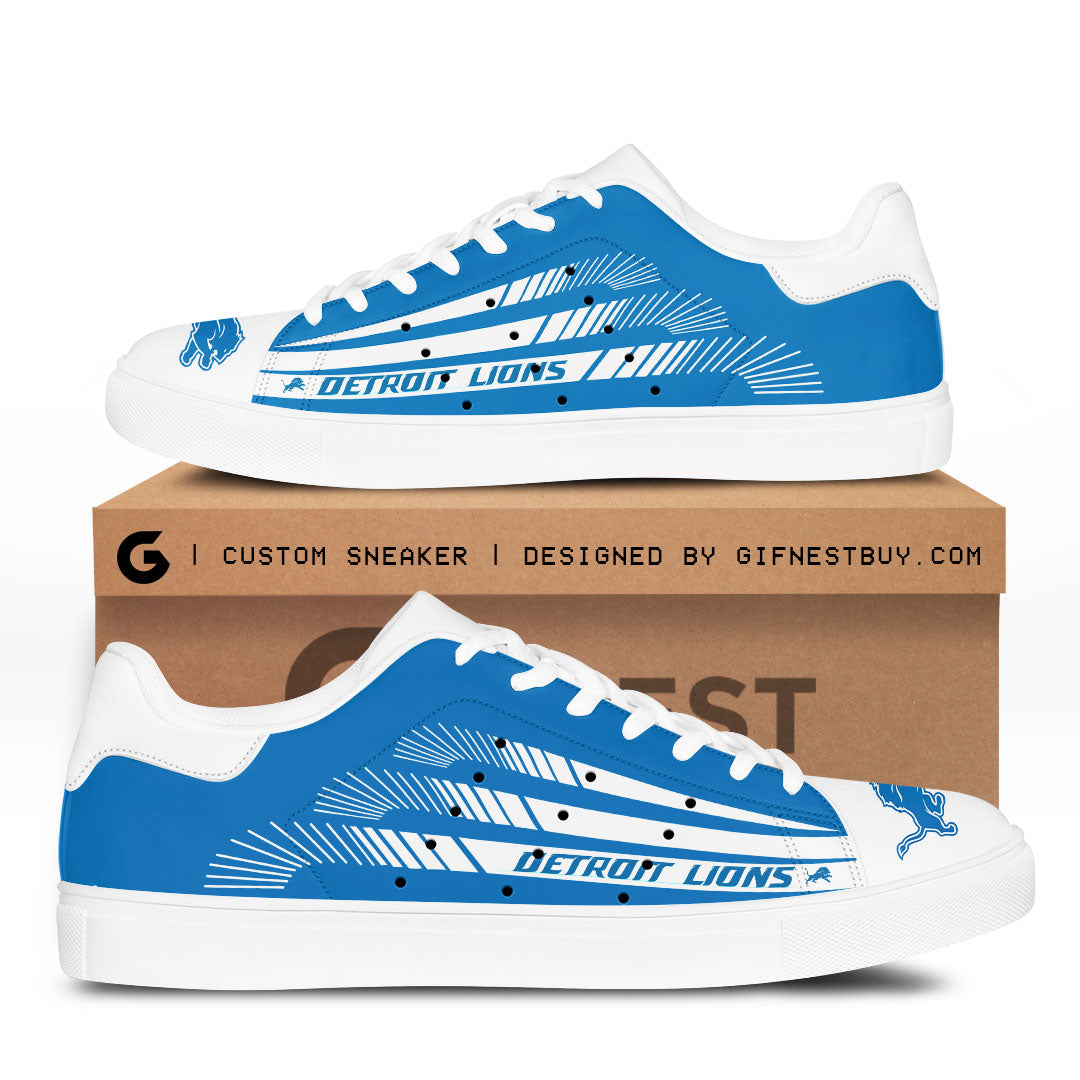 Ideafootwear Detroit Lions Skate Stan Shoes Sneakes For Men And Women 2