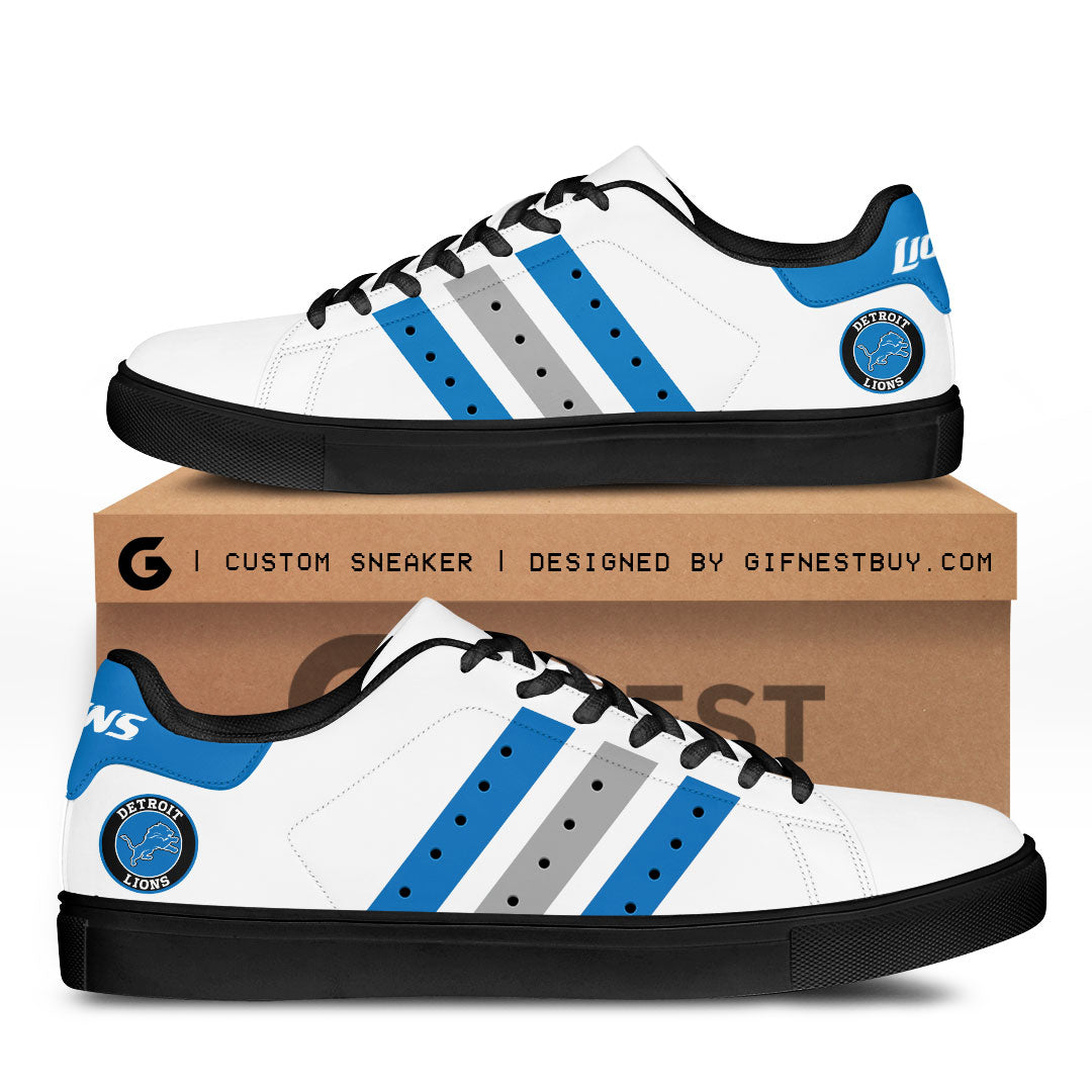 Ideafootwear Detroit Lions Skate Stan Shoes Sneakes For Men And Women 3