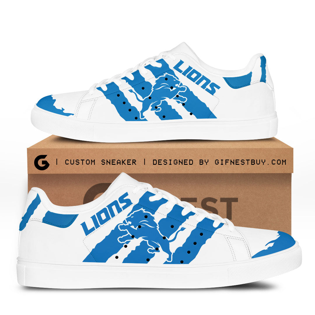 Ideafootwear Detroit Lions Skate Stan Shoes Sneakes For Men And Women 1