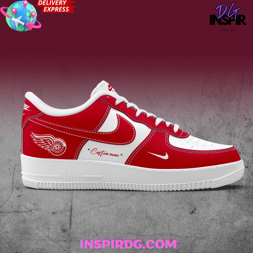Ideafootwear Detroit Red Wings Air Low-Top Sneakers Shoes For Men And Women 1