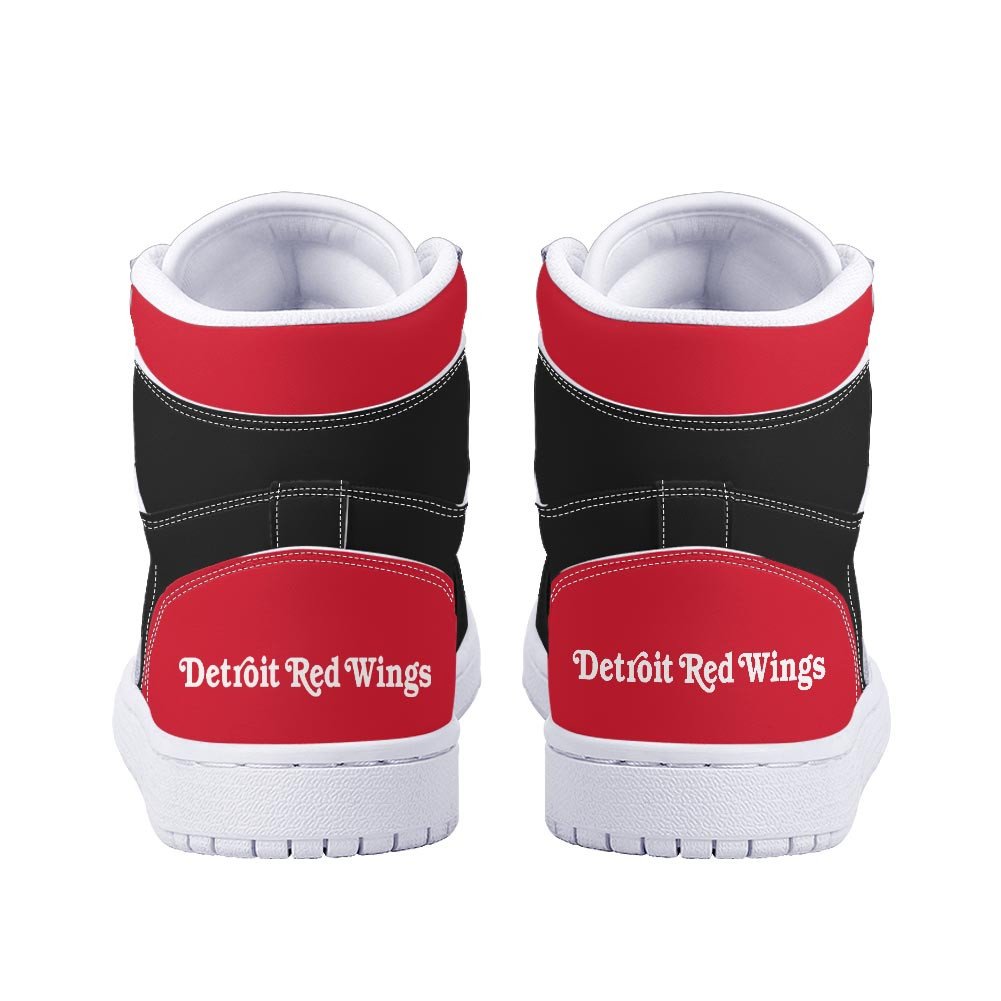 Ideafootwear Detroit Red Wings AJ1 High Sneakers Shoes For Men And Women 4