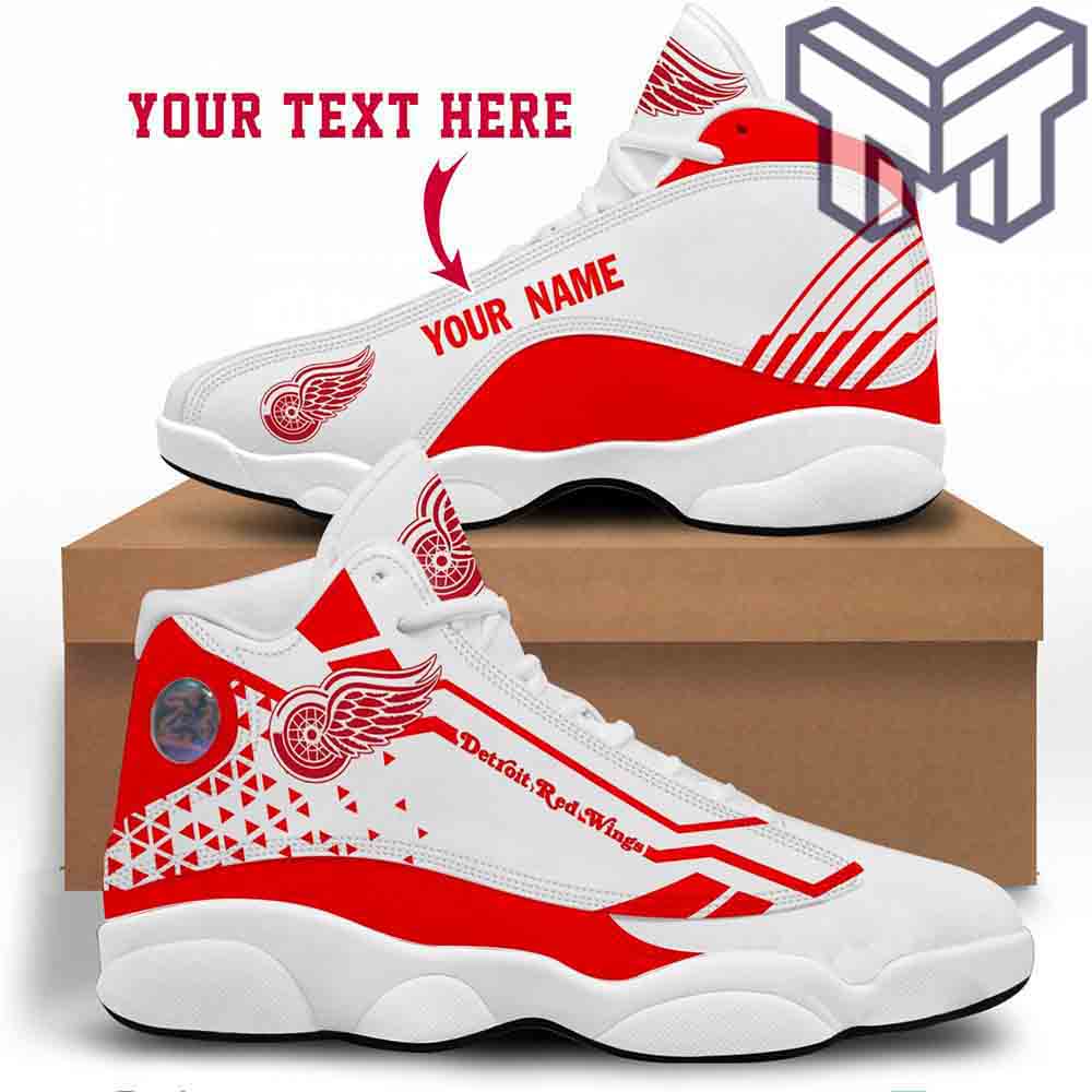 Ideafootwear Detroit Red Wings AJ13 Sneakers Shoes For Men And Women 1