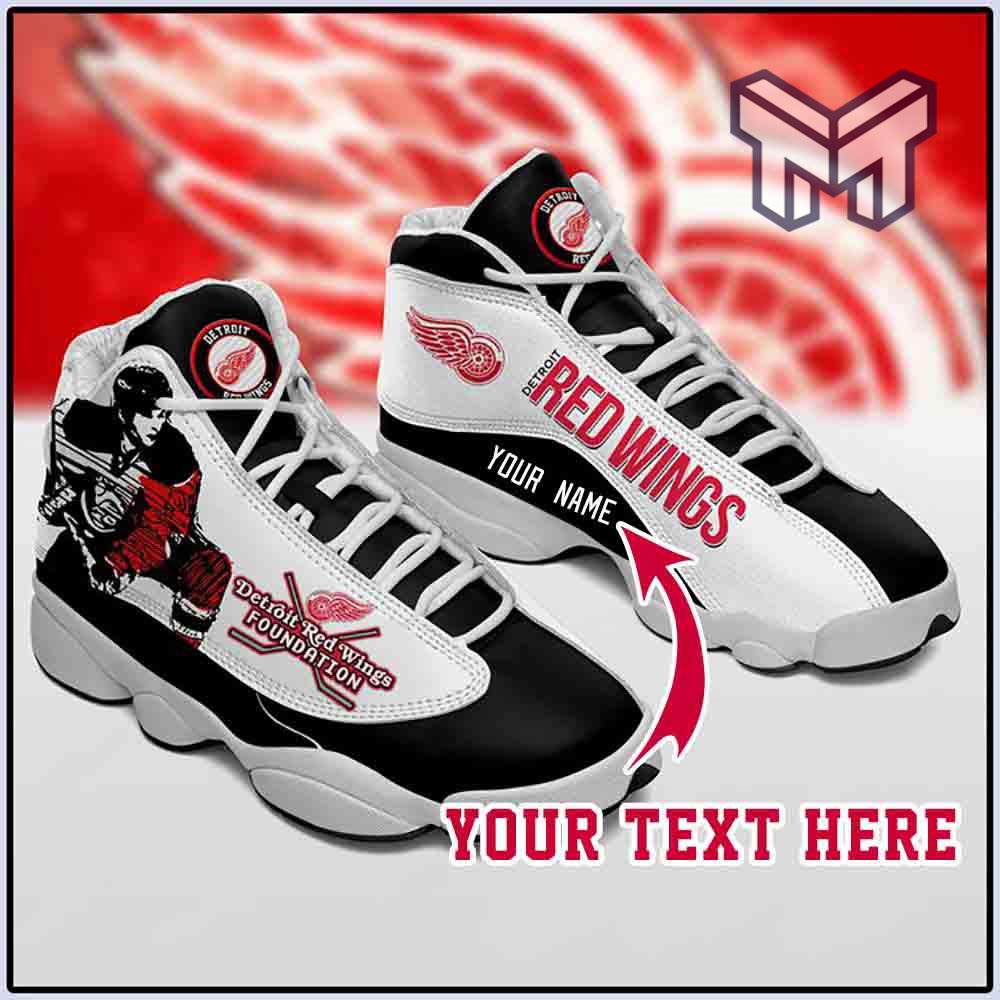 Ideafootwear Detroit Red Wings AJ13 Sneakers Shoes For Men And Women 3