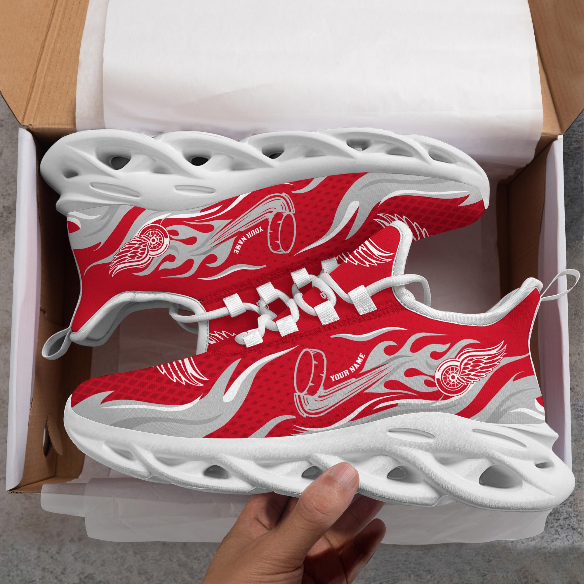 Ideafootwear Detroit Red Wings Max Soul Shoes Sneakers For Men And Women 3