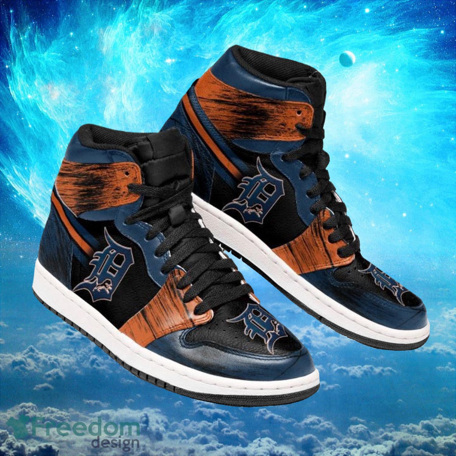 Ideafootwear Detroit Tigers AJ1 High Sneakers Shoes For Men And Women 7