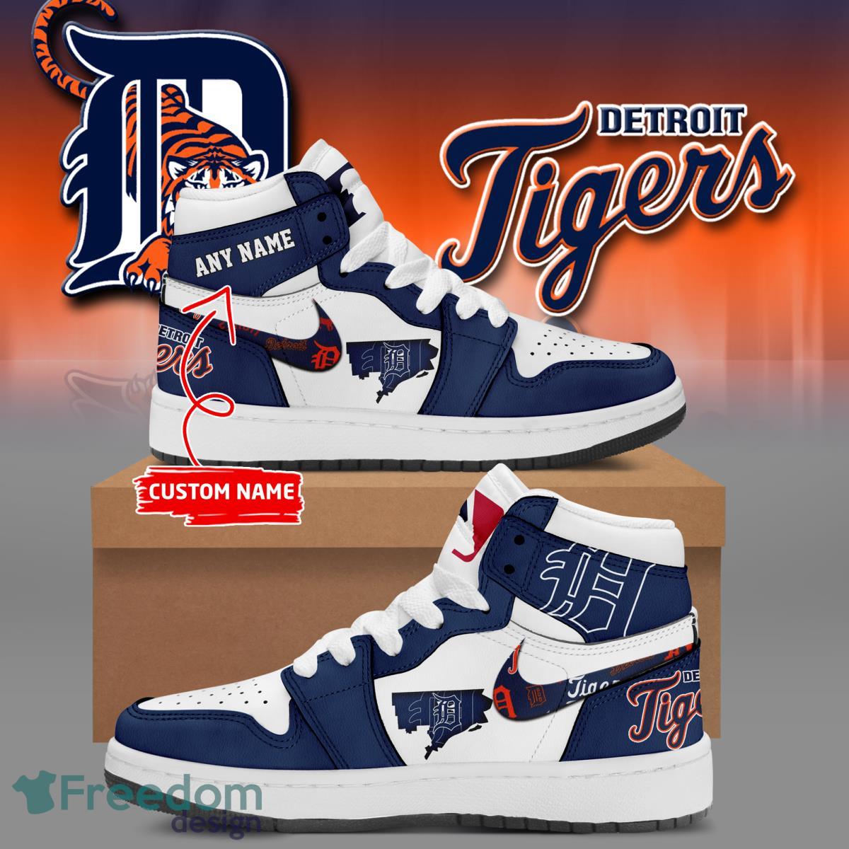Ideafootwear Detroit Tigers AJ1 High Sneakers Shoes For Men And Women 1
