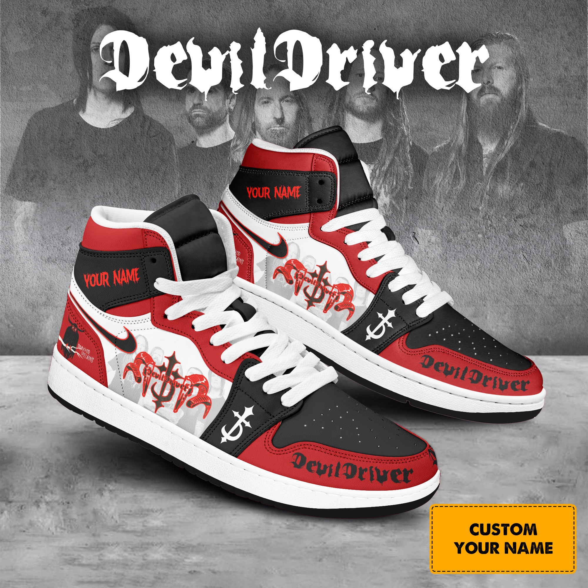 Ideafootwear DevilDriver AJ1 High Sneakers Shoes For Men And Women 1