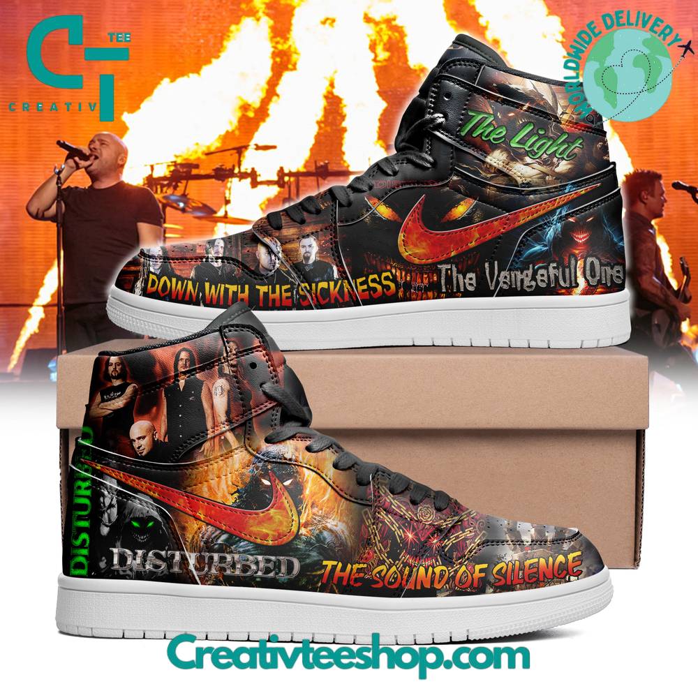 Ideafootwear Disturbed AJ1 High Sneakers Shoes For Men And Women 3