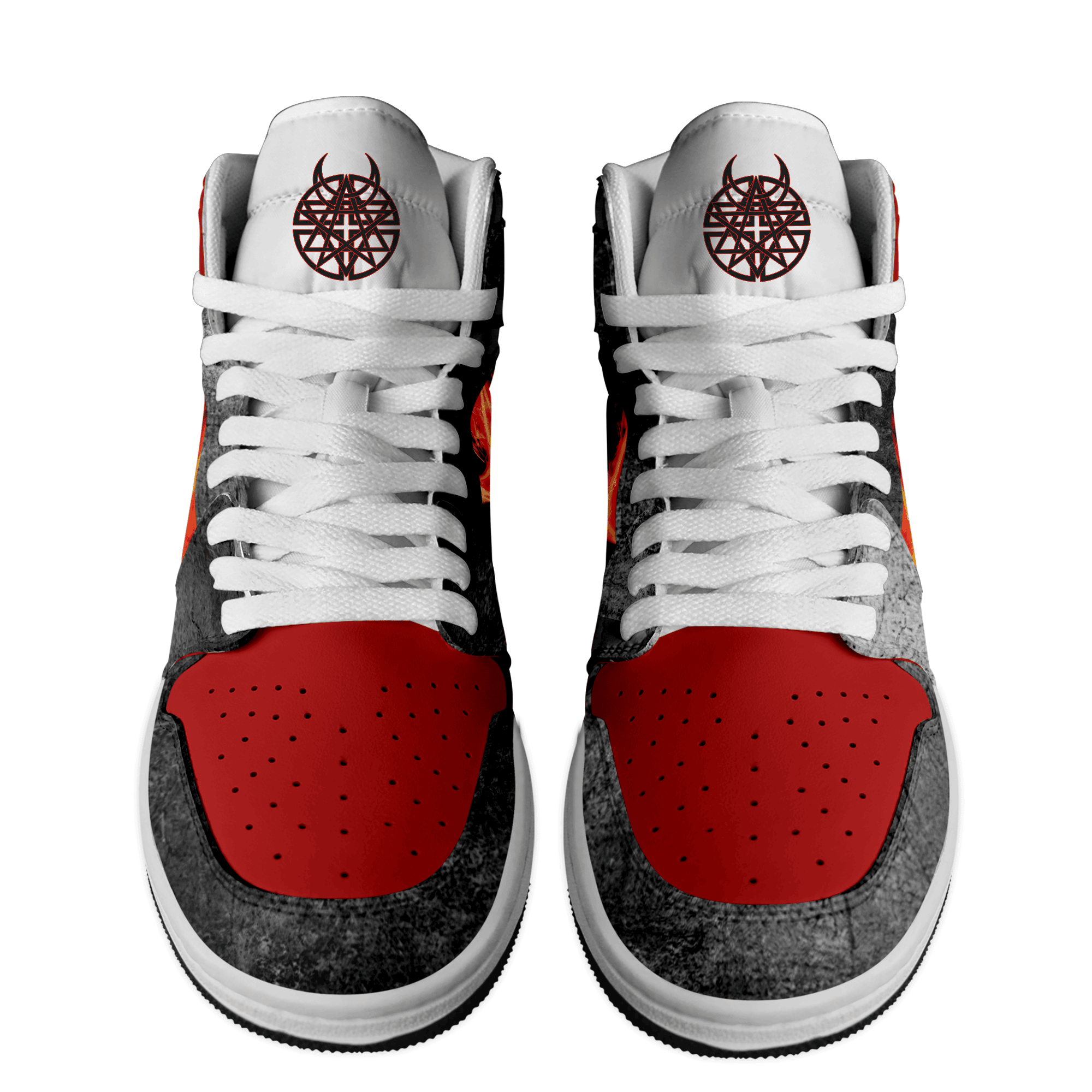 Ideafootwear Disturbed AJ1 High Sneakers Shoes For Men And Women 9