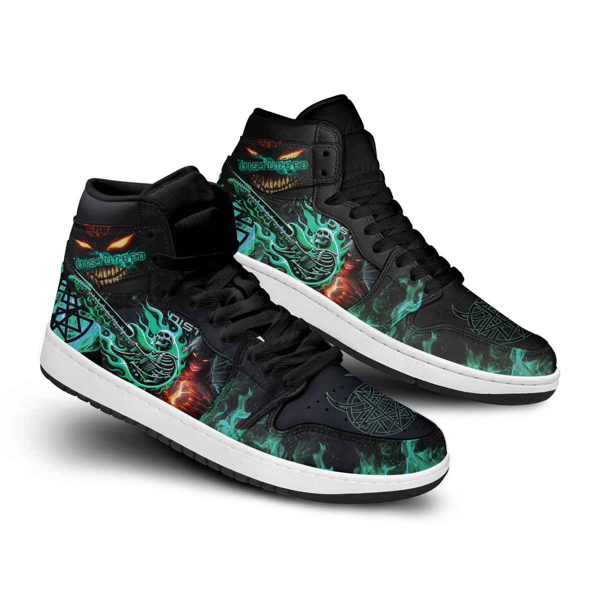 Ideafootwear Disturbed AJ1 High Sneakers Shoes For Men And Women 5