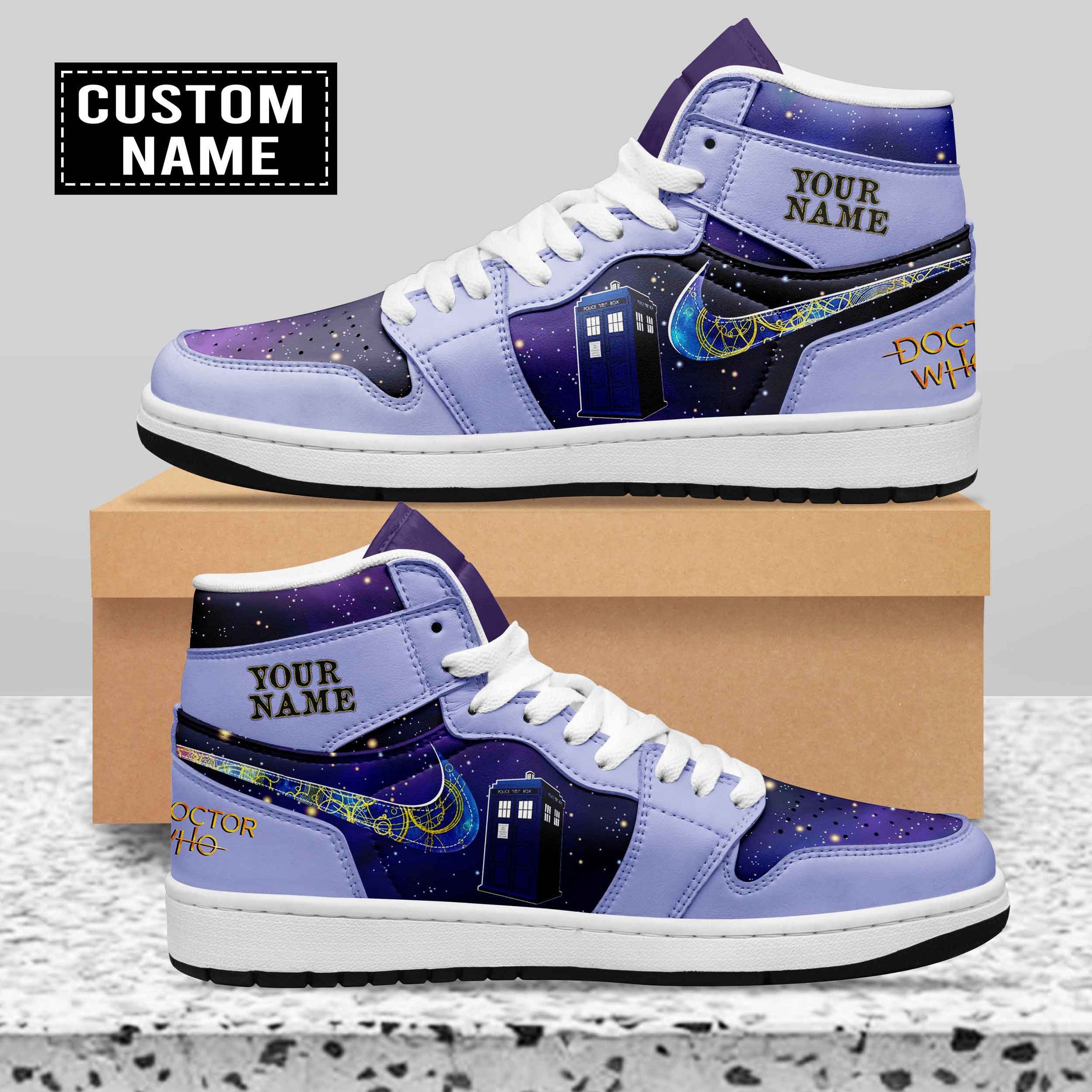 Ideafootwear Doctor Who AJ1 High Sneakers Shoes For Men And Women 6