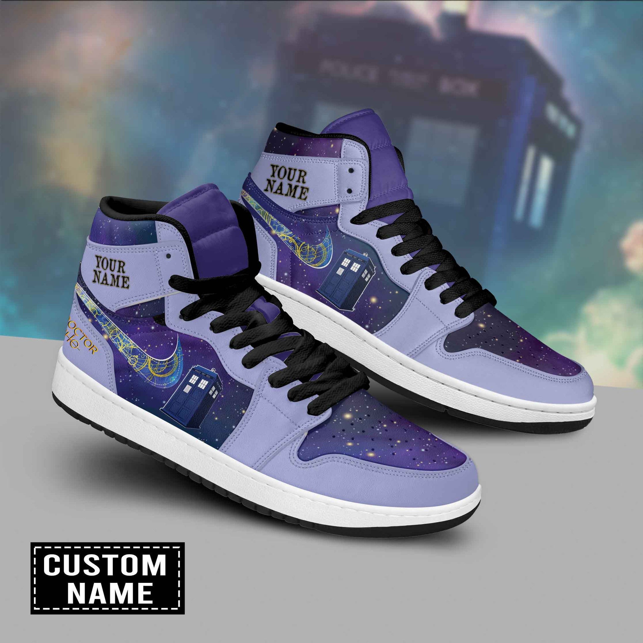 Ideafootwear Doctor Who AJ1 High Sneakers Shoes For Men And Women 1