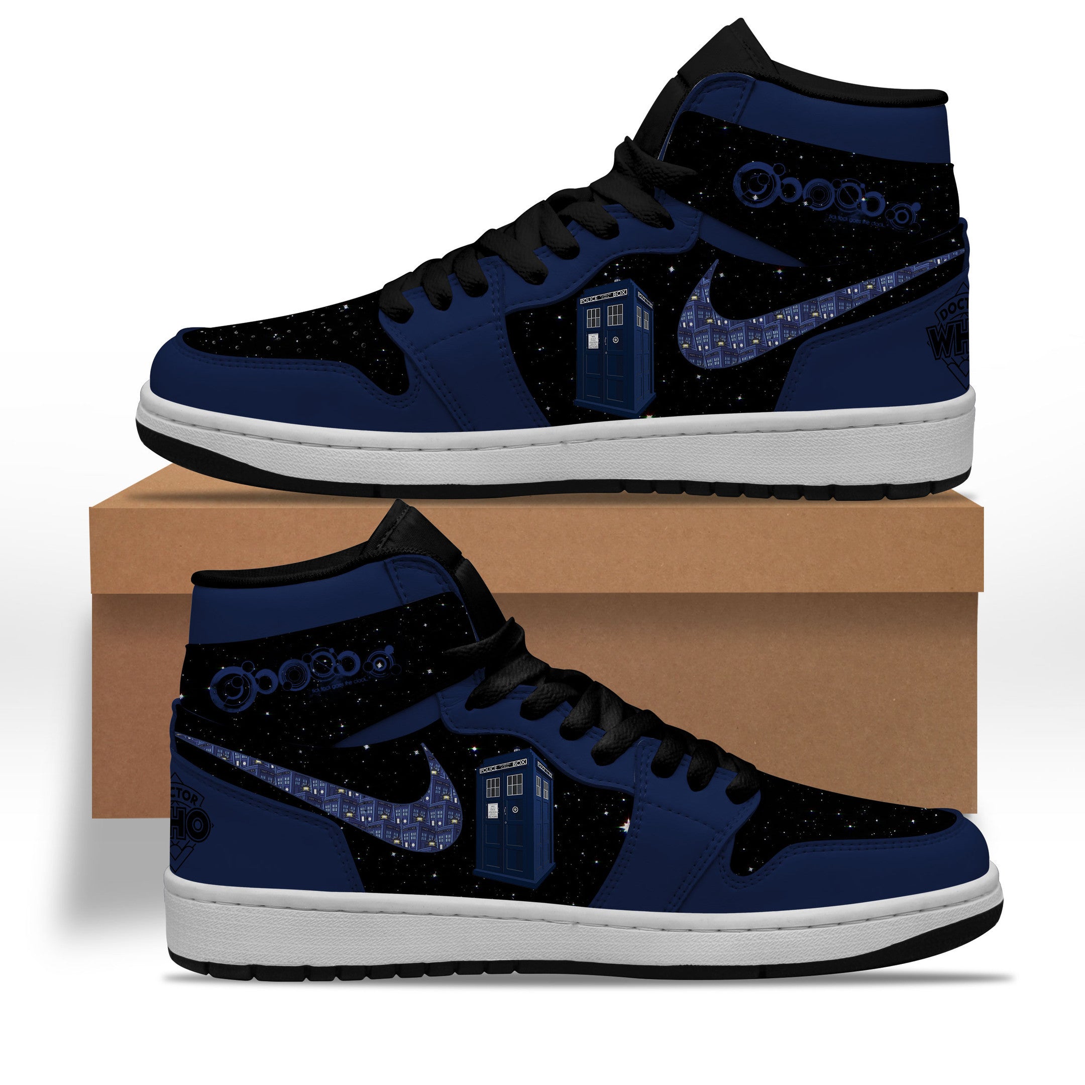 Ideafootwear Doctor Who AJ1 High Sneakers Shoes For Men And Women 5
