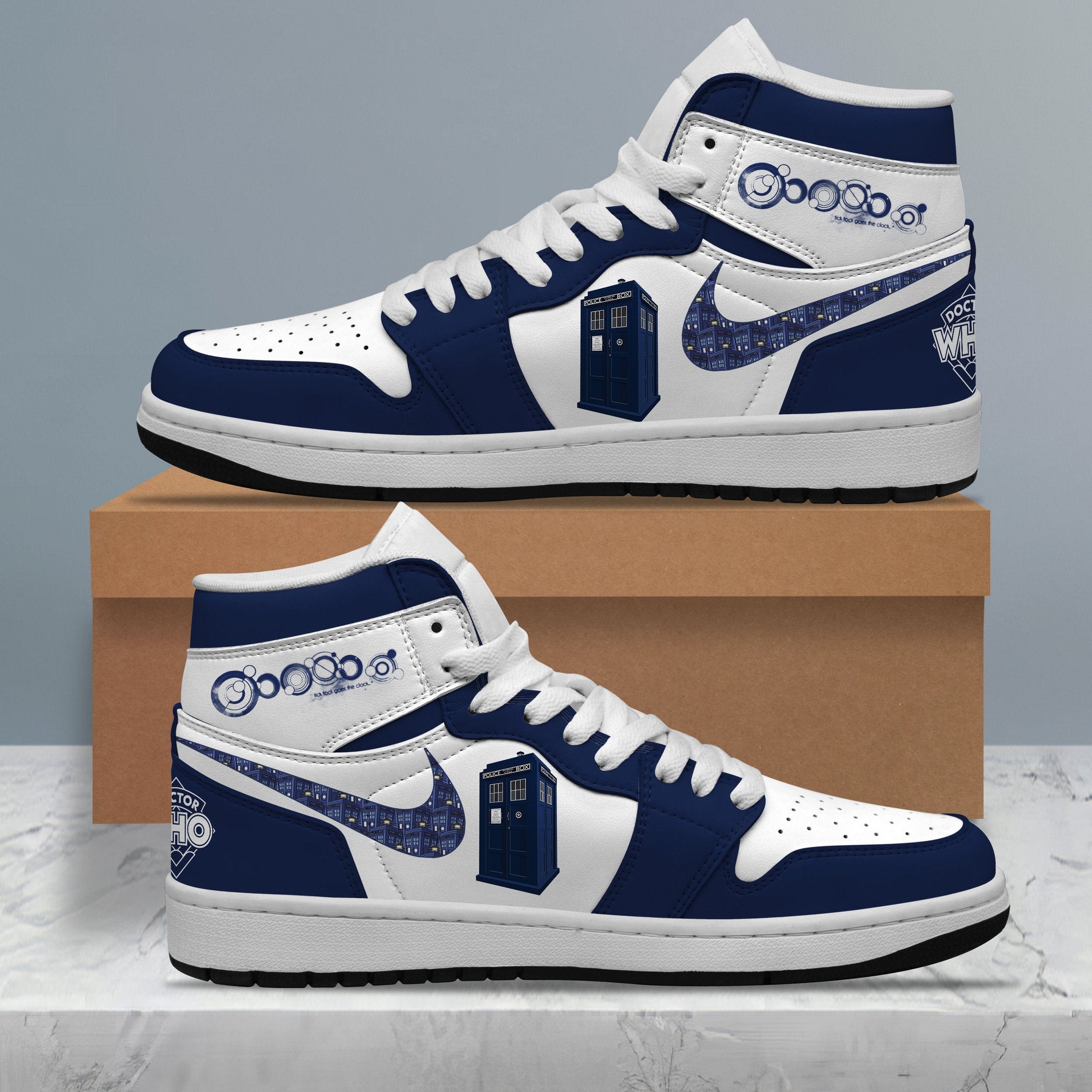 Ideafootwear Doctor Who AJ1 High Sneakers Shoes For Men And Women 9