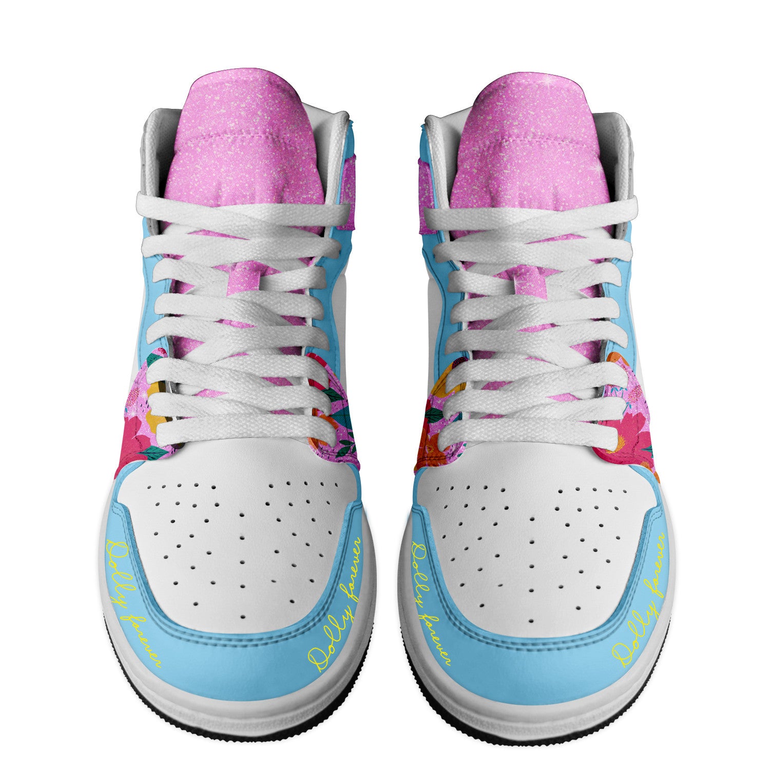 Ideafootwear Dolly Parton AJ1 High Sneakers Shoes For Men And Women 10