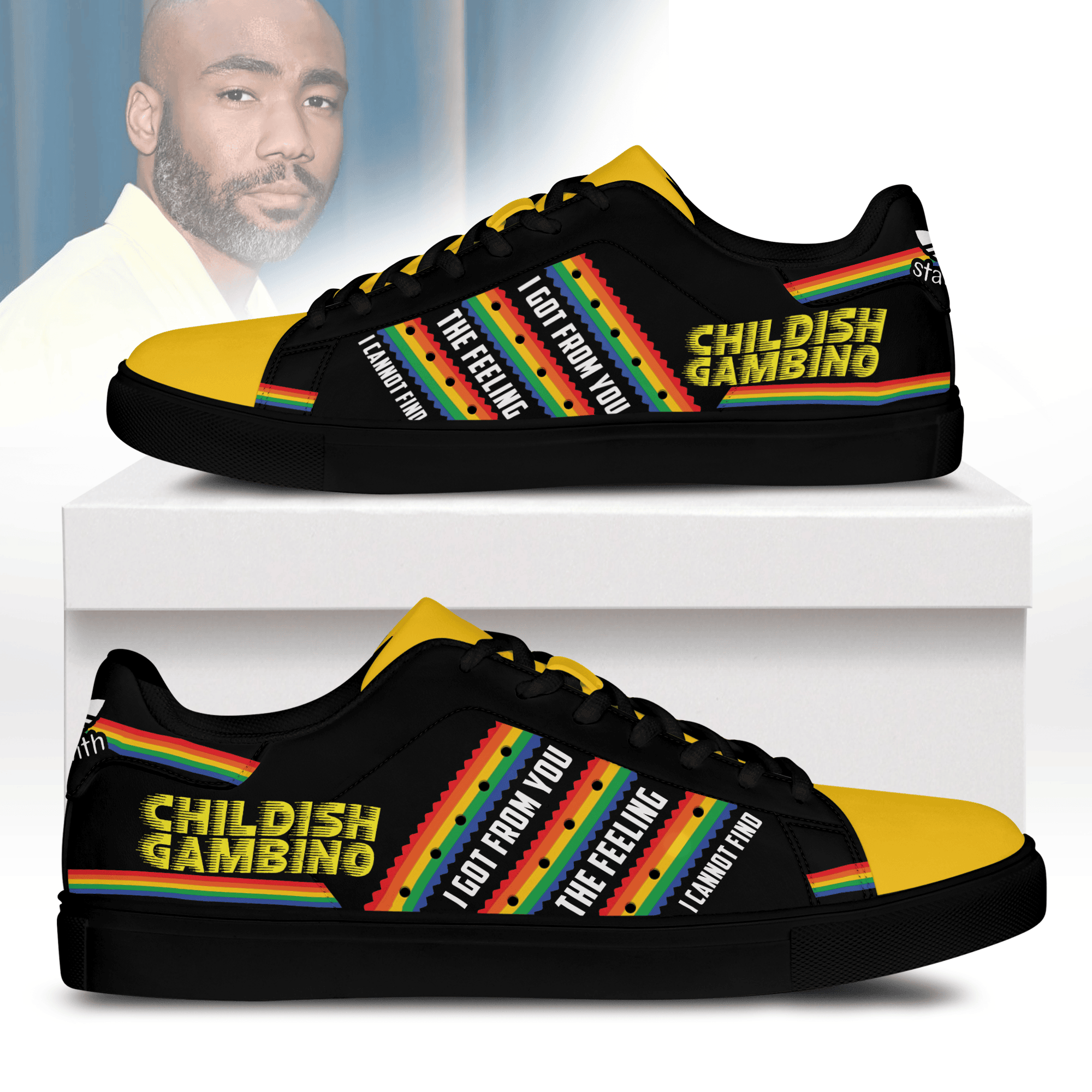 Ideafootwear Donald Glover Skate Stan Shoes Sneakes For Men And Women  1