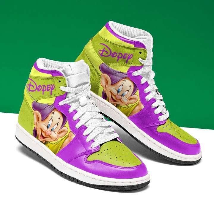 Ideafootwear Dopey Dwarf AJ1 High Sneakers Shoes For Men And Women 1
