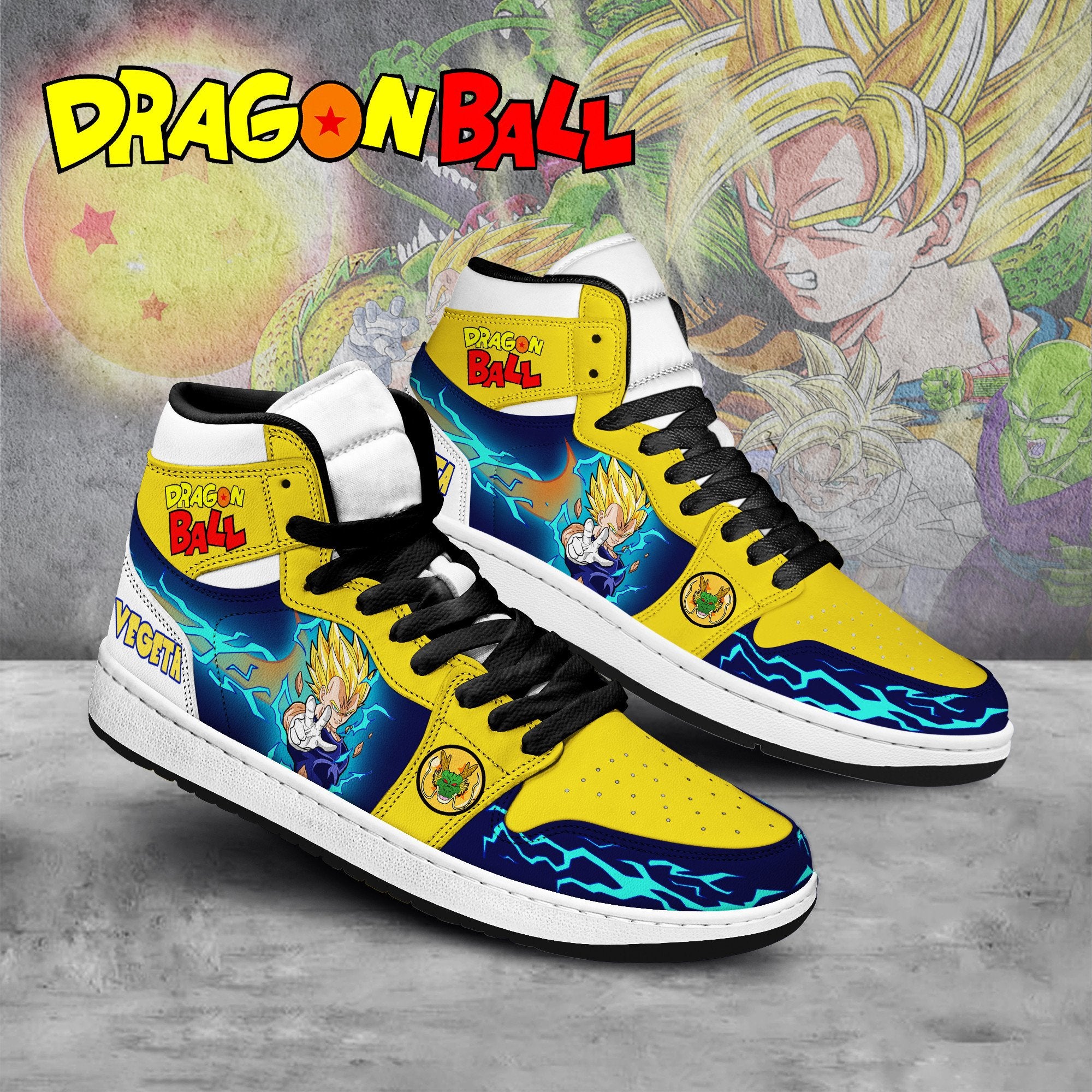 Ideafootwear Dragon Ball AJ1 High Sneakers Shoes For Men And Women 29