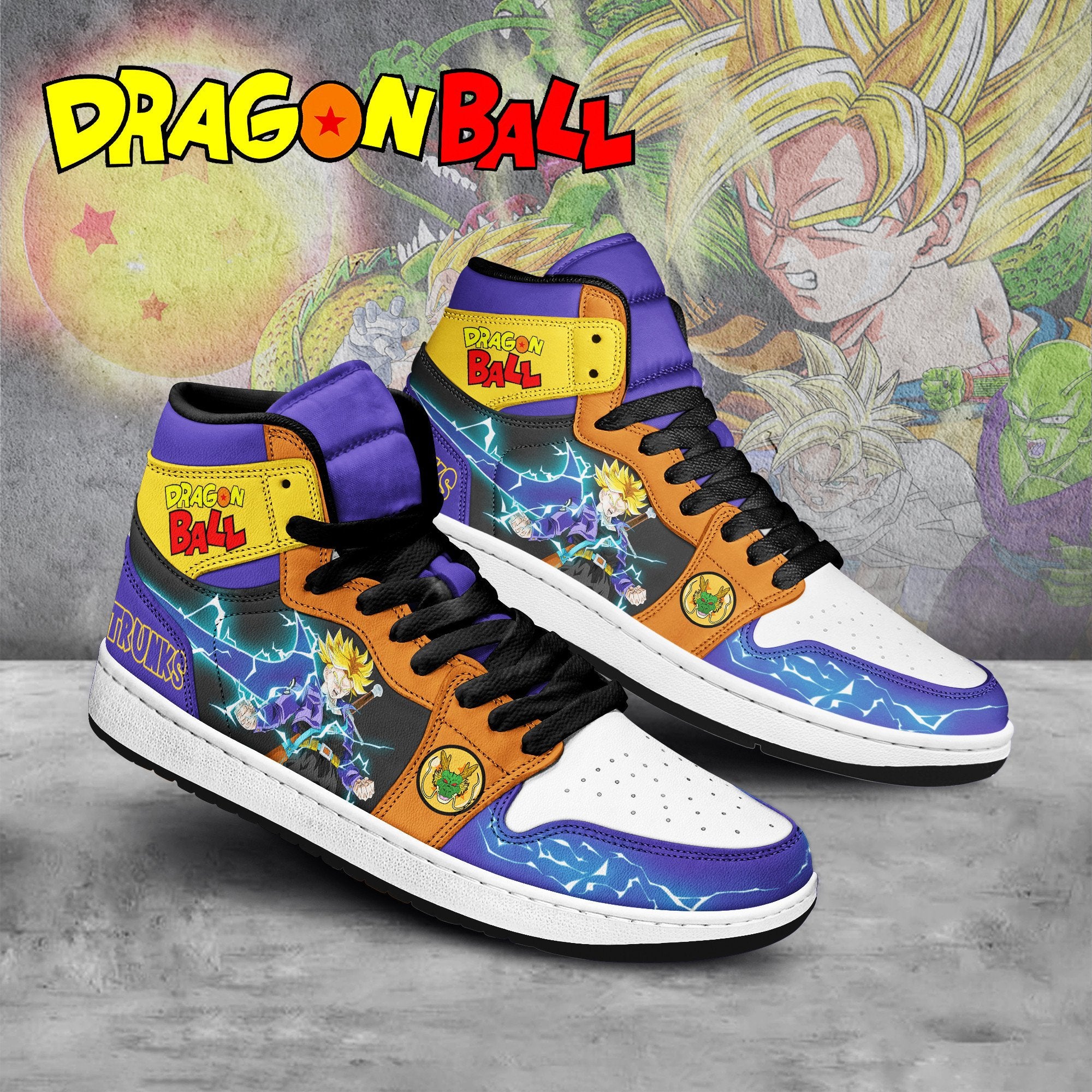 Ideafootwear Dragon Ball AJ1 High Sneakers Shoes For Men And Women 26