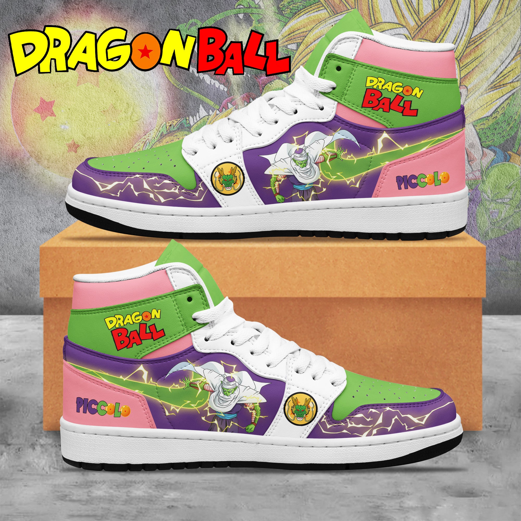 Ideafootwear Dragon Ball AJ1 High Sneakers Shoes For Men And Women 22