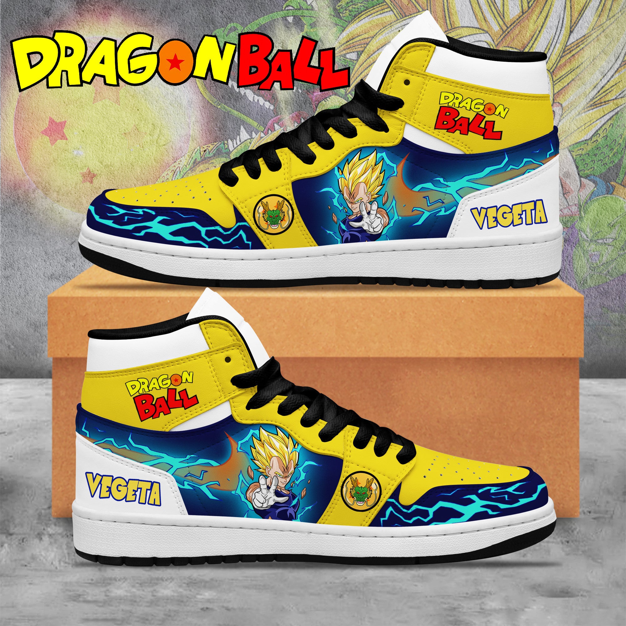 Ideafootwear Dragon Ball AJ1 High Sneakers Shoes For Men And Women 29
