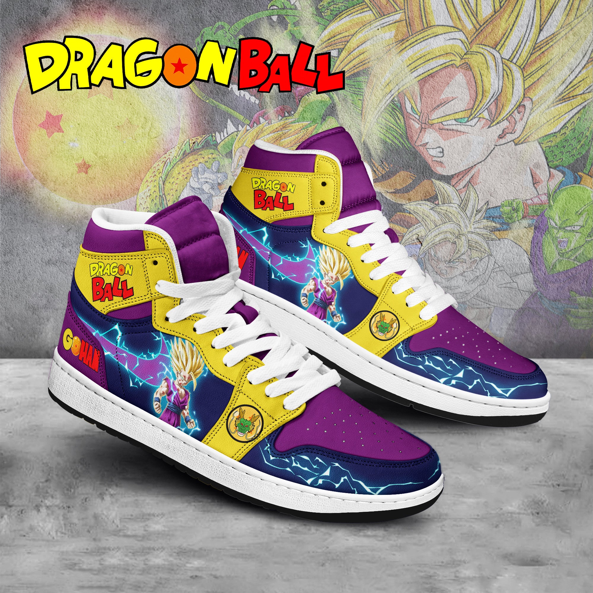 Ideafootwear Dragon Ball AJ1 High Sneakers Shoes For Men And Women 21