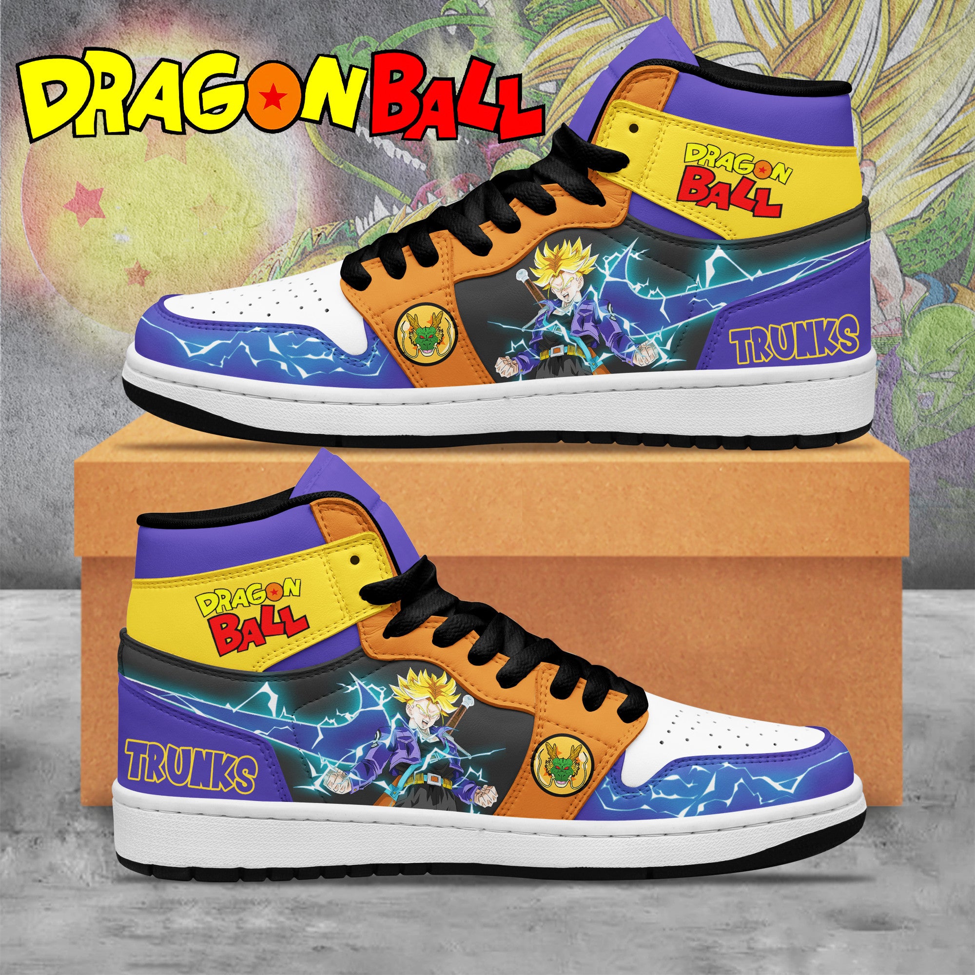 Ideafootwear Dragon Ball AJ1 High Sneakers Shoes For Men And Women 26