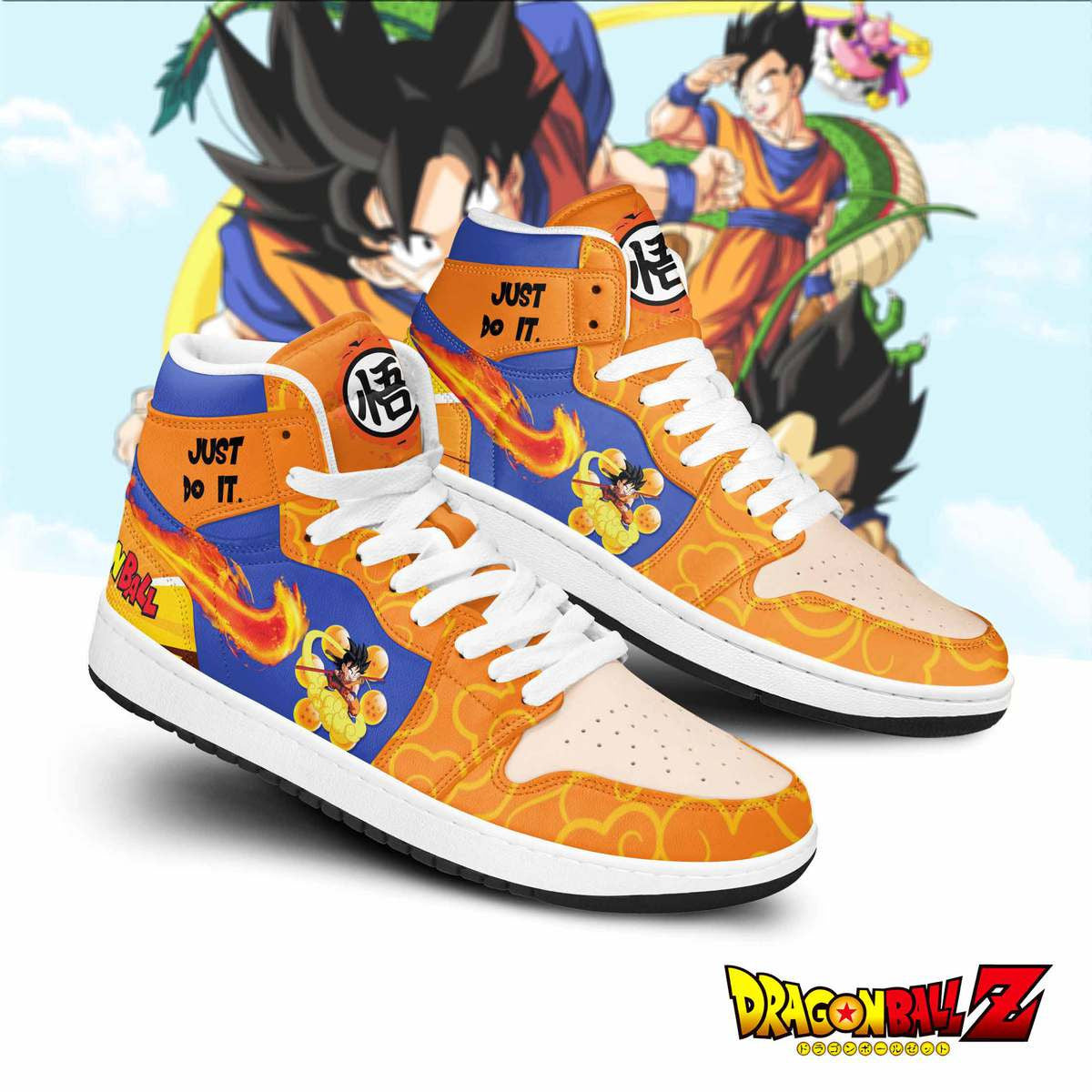 Ideafootwear Dragon Ball Z AJ1 High Sneakers Shoes For Men And Women 8