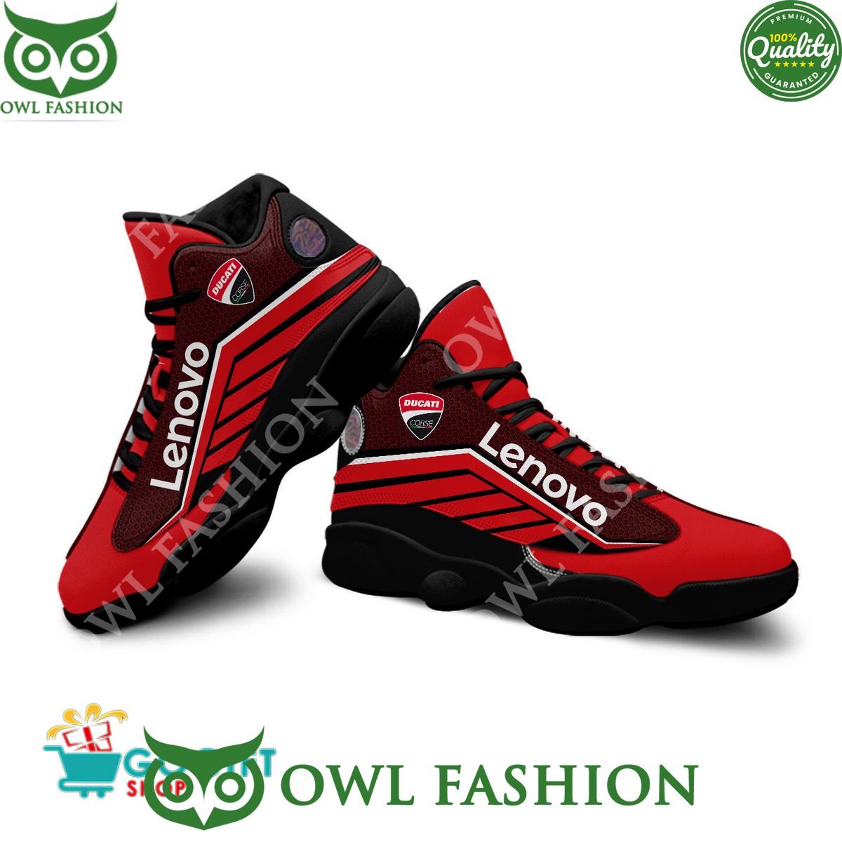 Ideafootwear Ducati Lenovo AJ13 Sneakers Shoes For Men And Women 2