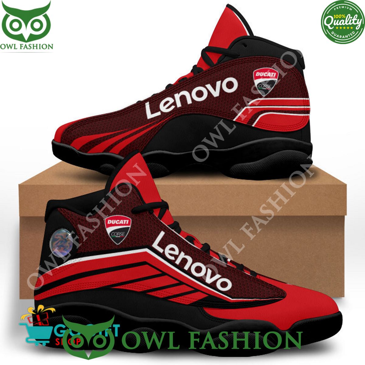 Ideafootwear Ducati Lenovo AJ13 Sneakers Shoes For Men And Women 2