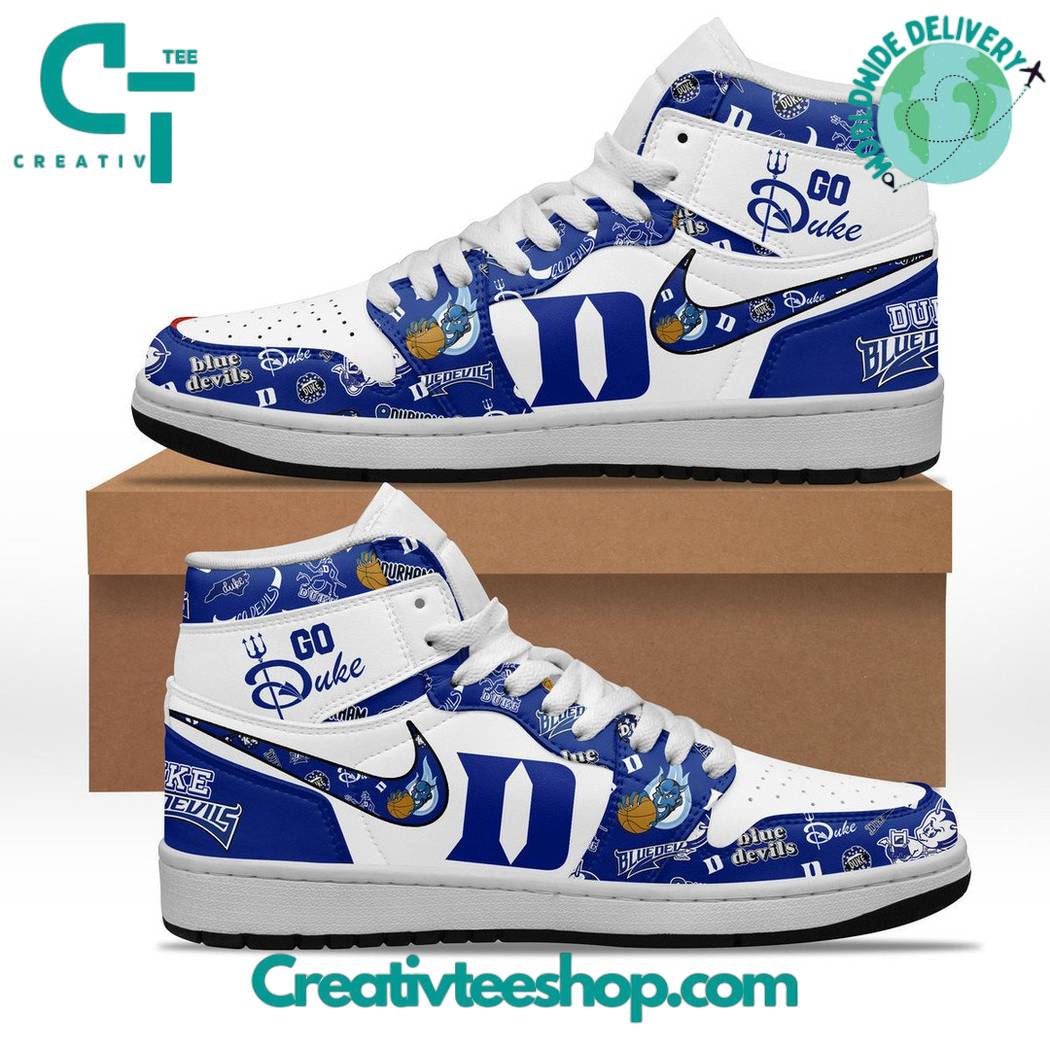 Ideafootwear Duke Blue Devils AJ1 High Sneakers Shoes For Men And Women 3