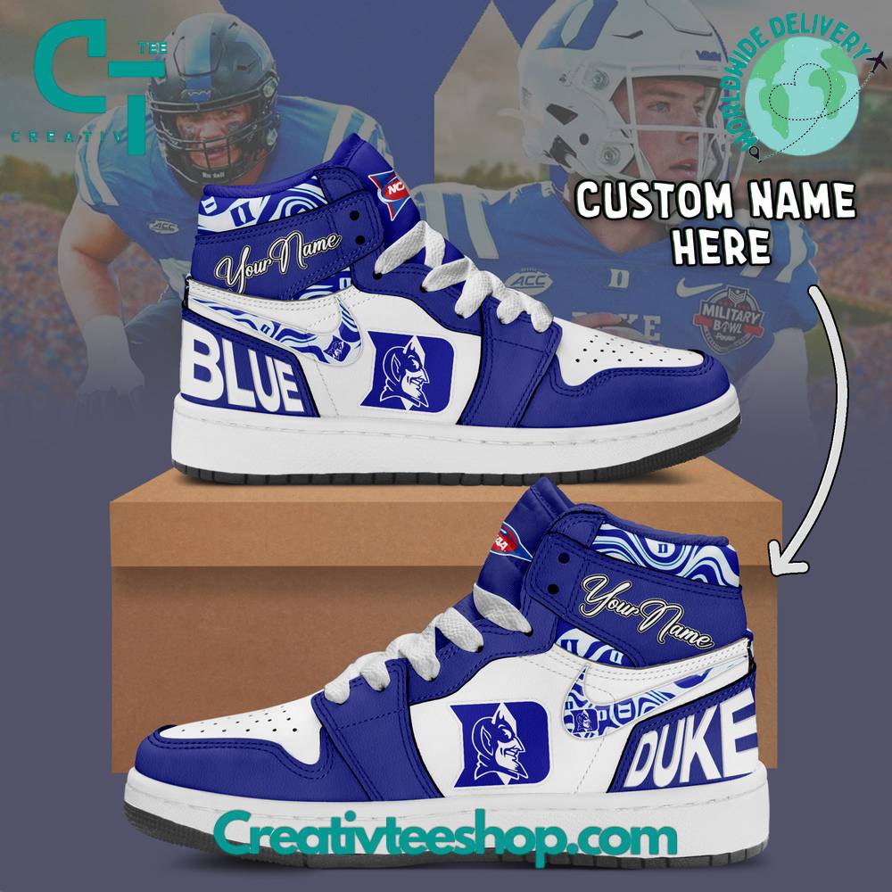 Ideafootwear Duke Blue Devils AJ1 High Sneakers Shoes For Men And Women 1