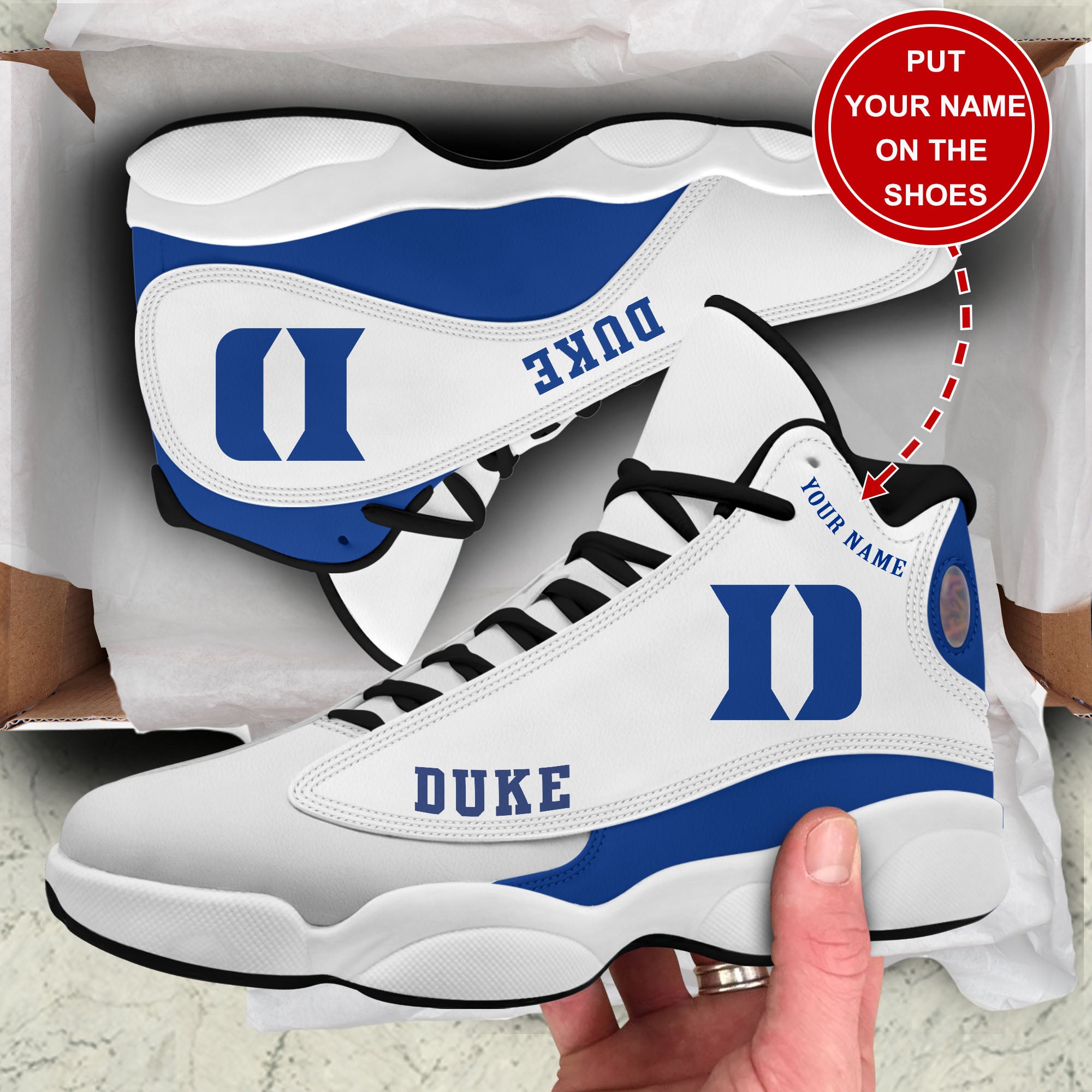 Ideafootwear Duke Blue Devils AJ13 Sneakers Shoes For Men And Women 1