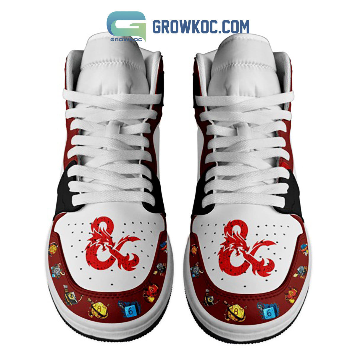 Ideafootwear Dungeons & Dragons AJ1 High Sneakers Shoes For Men And Women 1