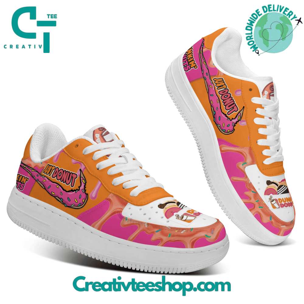 Ideafootwear Dunkin Donuts  Air Low-Top Sneakers Shoes For Men And Women 2